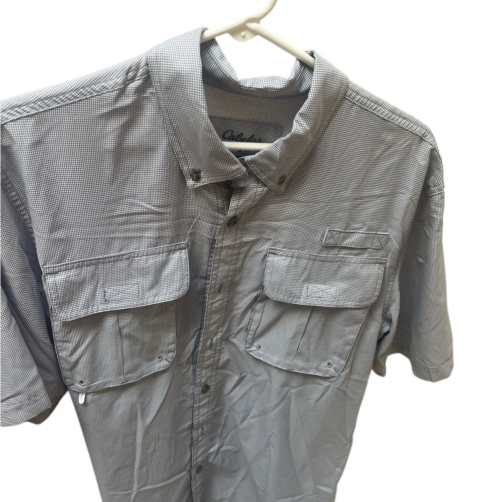 Cabela's Gray Short‎ Sleeve Shirt